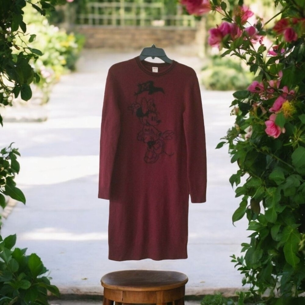Mickey Mouse Limited Edition X Uniqlo UNIQLO Disney Minnie Mouse Sweater Dress